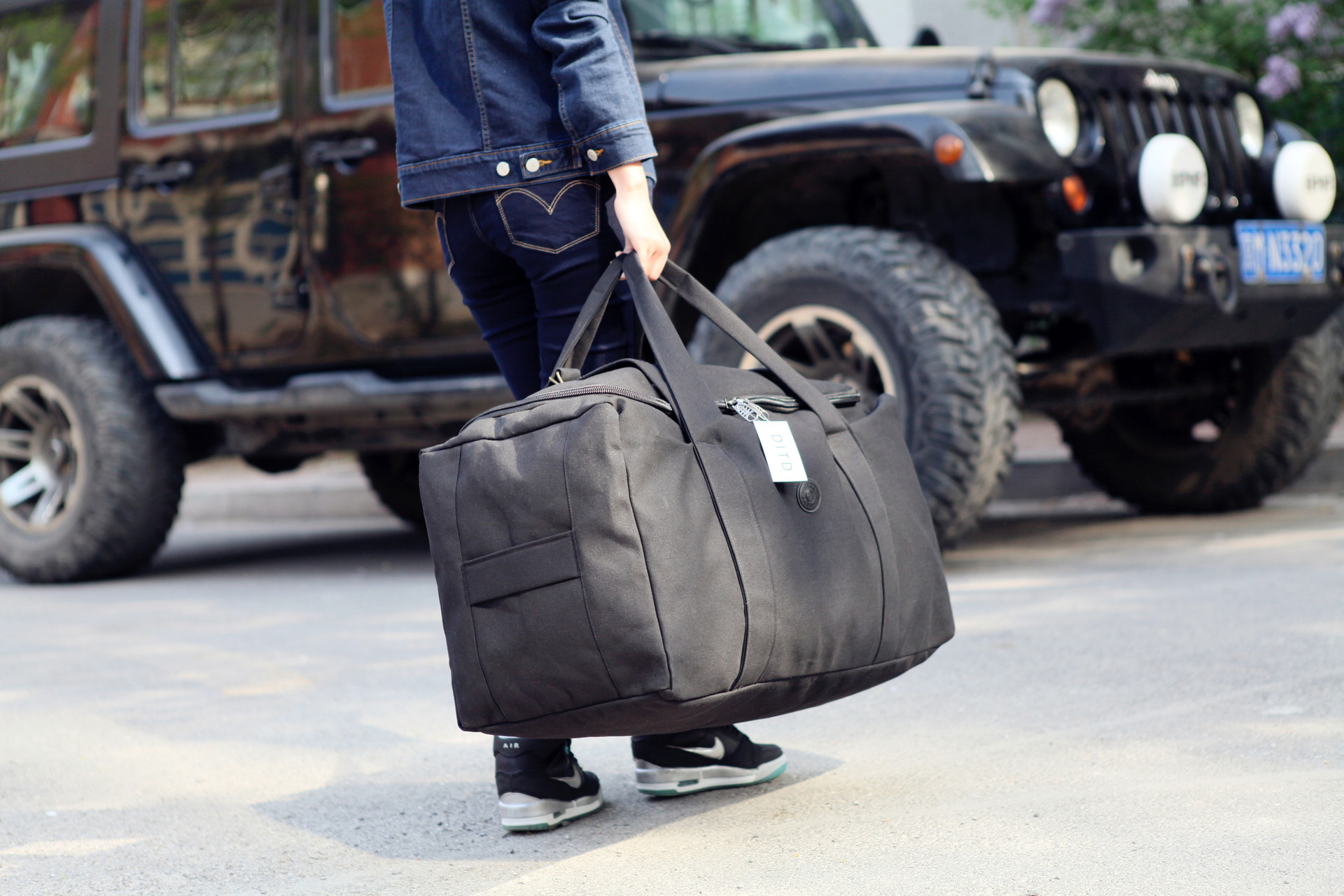 新款帆布包大容量旅行包防水折叠行李包托运包搬家包储物包背包