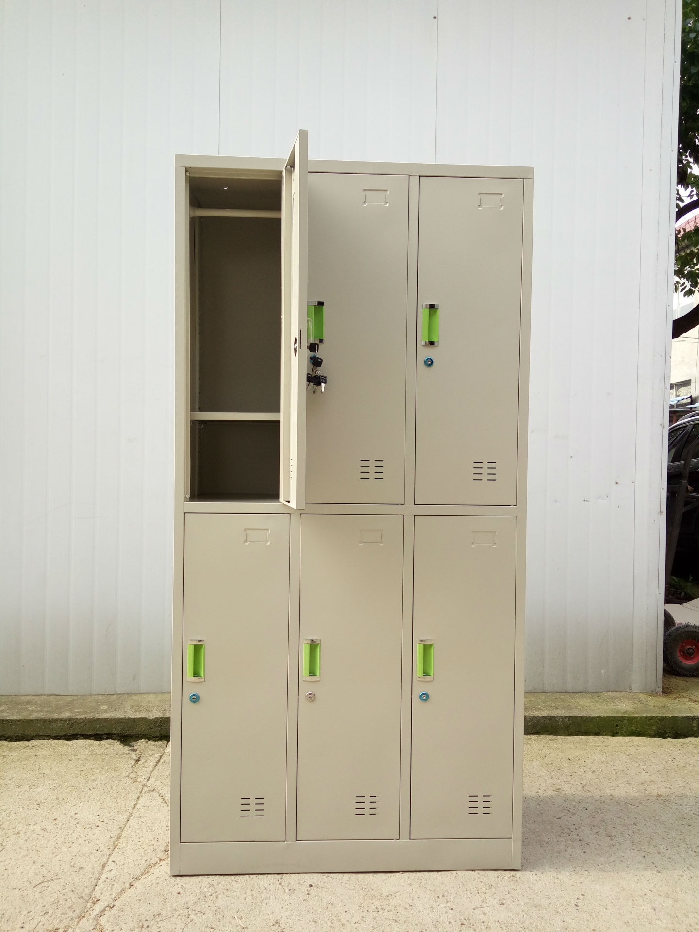 厂家定做6门更衣柜 铁皮员工更衣柜 六门钢制衣柜储物柜厂家直销