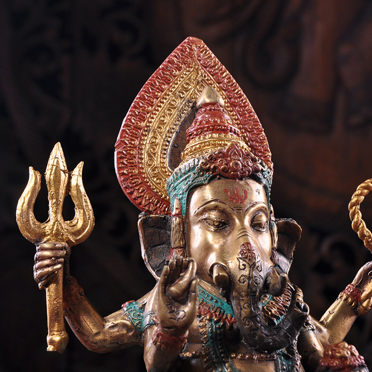 泰国进口工艺品铜质象摆件 象佛摆件批发4305