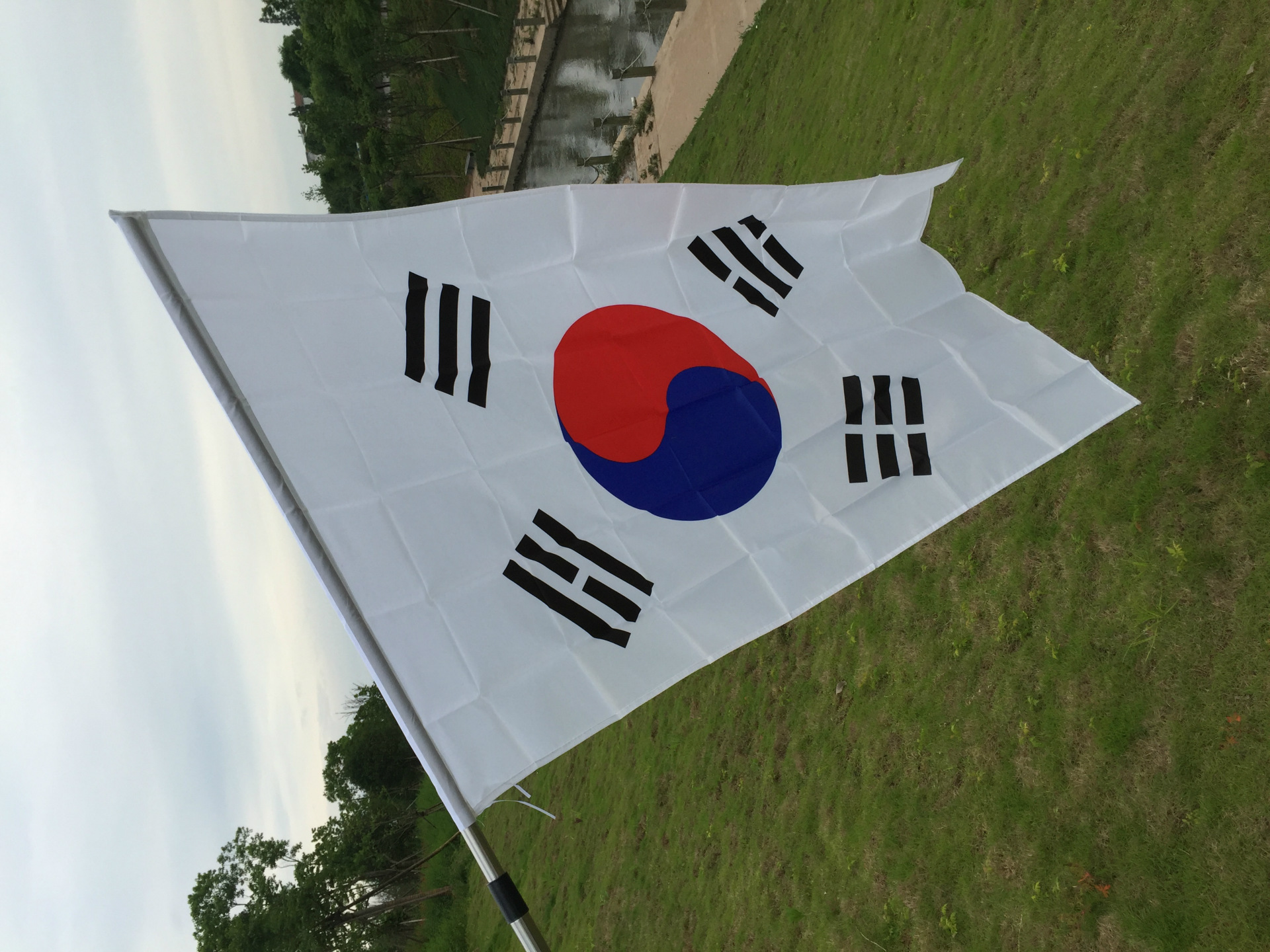 现货小额批发四号国旗90150cm韩国国旗4号涤纶旗帜亚马逊货源