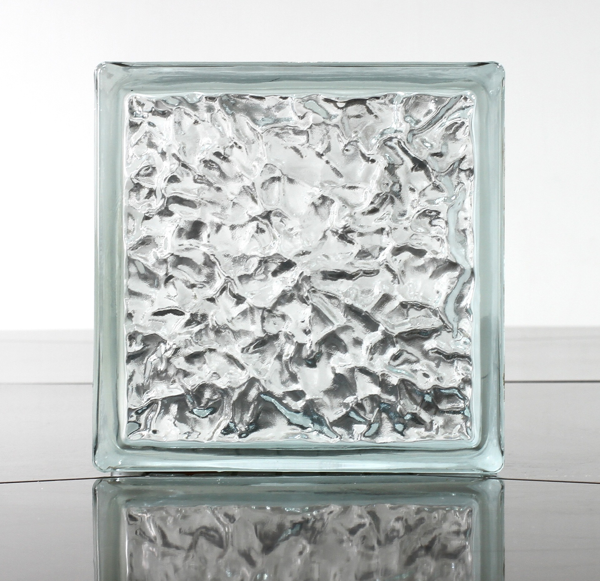 透明玻璃砖,佛山玻璃砖,力海玻璃砖190*190*80mm  冰晶纹