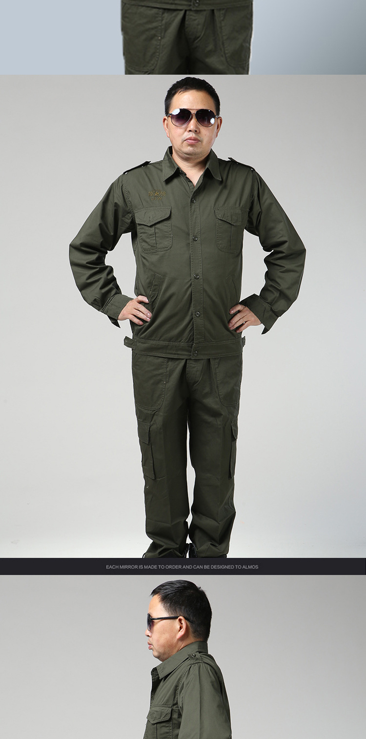 长袖休闲纯棉工作服套装秋季爆款厂服工作服酒店劳保工作服批发