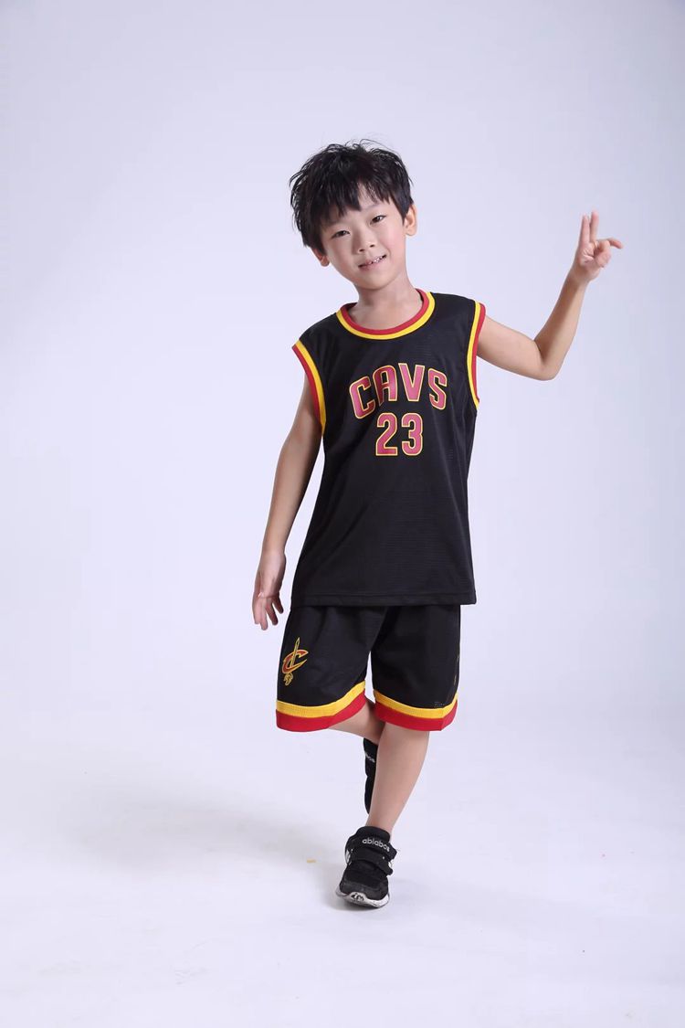 nba 童装篮球服 带球星原版字体