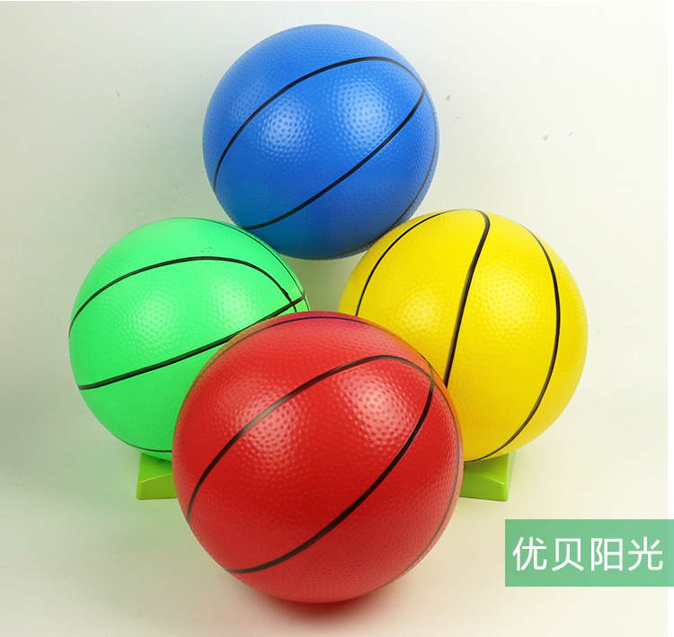 儿童pvc篮球 卡通图案学校幼儿园专用 儿童篮球批发优贝阳光