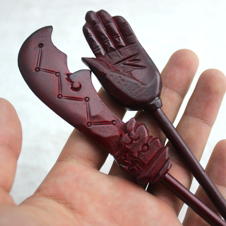 佛教用品施食器佛手刀焰口法器出食器法会佛手出食刀施食 手工艺