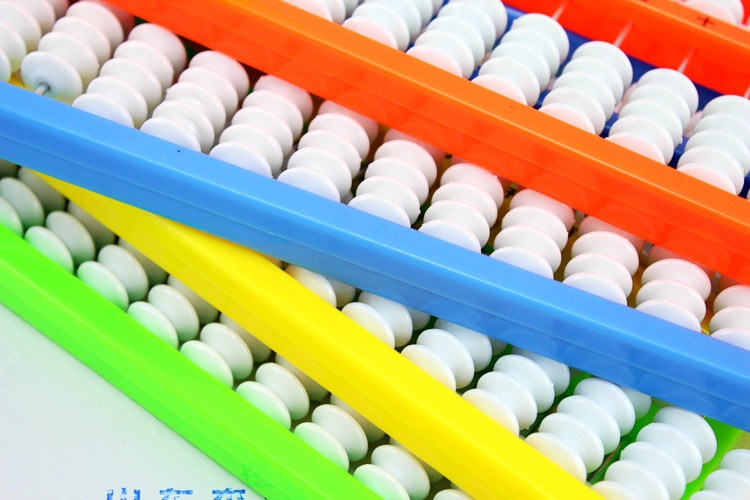 多色塑料算盘13行7珠十三档七珠小学珠心算卡通儿童算盘2030