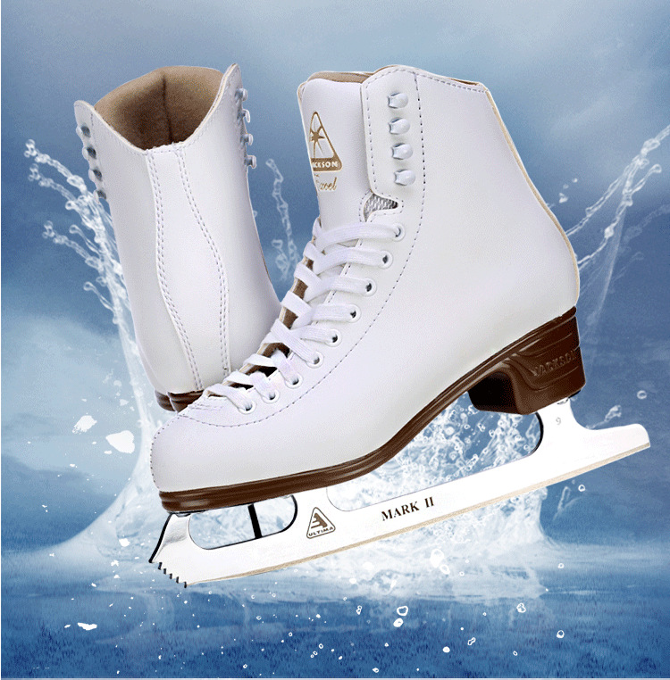 jackson js1290冰刀鞋 儿童花样滑冰鞋杰克逊成人女冰刀真水冰鞋