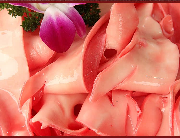 纯鲜猪喉肉类冷冻鲜猪黄喉火锅精品食材成都厂家