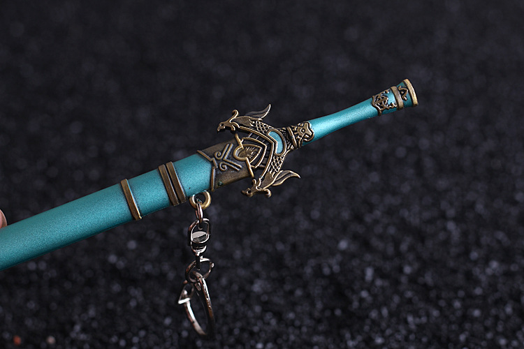 诛仙青云志影视周边兵器 诛仙剑 天邪剑武器模型钥匙扣挂件