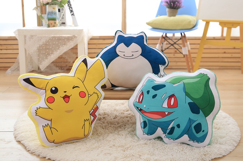 厂家直销宠物小精灵抱枕动漫周边抱枕神奇宝贝公仔靠垫生日礼物