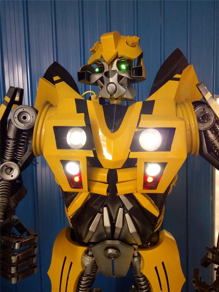 游乐场车展教育店面装饰大型机器人模型 2米变形金刚模型摆件