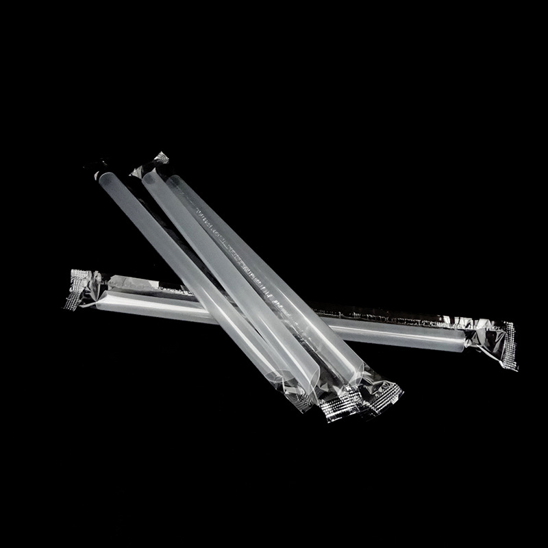 一次性塑料吸管 珍珠奶茶吸管pp粗吸管 独立包装白色吸管批发