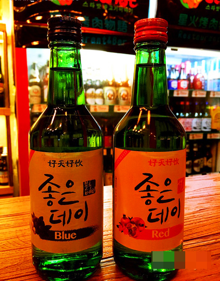 韩国原装进口批发 好天好饮果味烧酒 360ml*20瓶