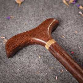 鸡翅木拐杖厂家鸡翅木拐杖红木礼品鸡翅木木制拐杖批发