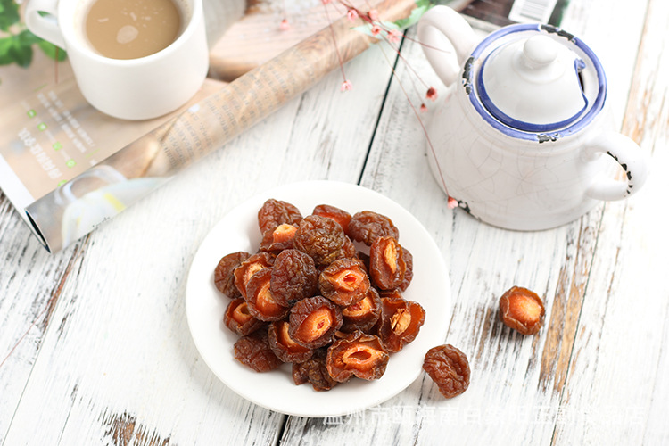 休闲零食 雪花半梅半边梅250g 散称蜜饯鸳鸯半边梅厂家直.