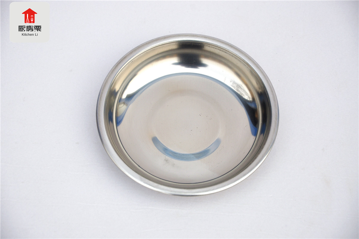 不锈钢碟咸菜碟小碟子11cm防摔耐用不锈钢碟子小碟子 30g
