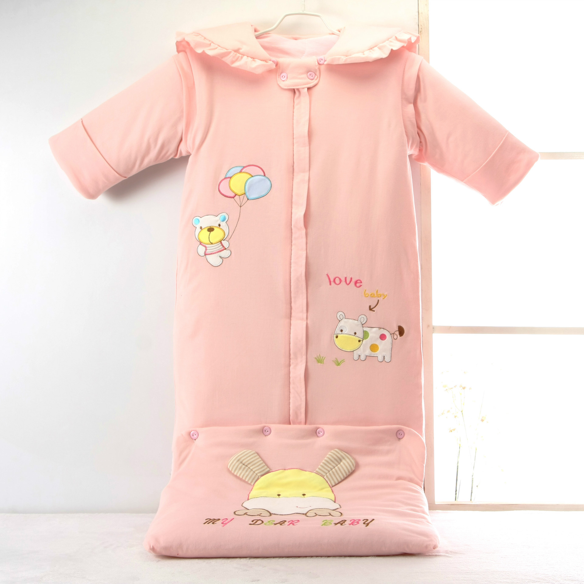 2016冬款加厚卡通时尚精梳棉纯棉宝宝睡袋儿童防踢被子轻柔舒适