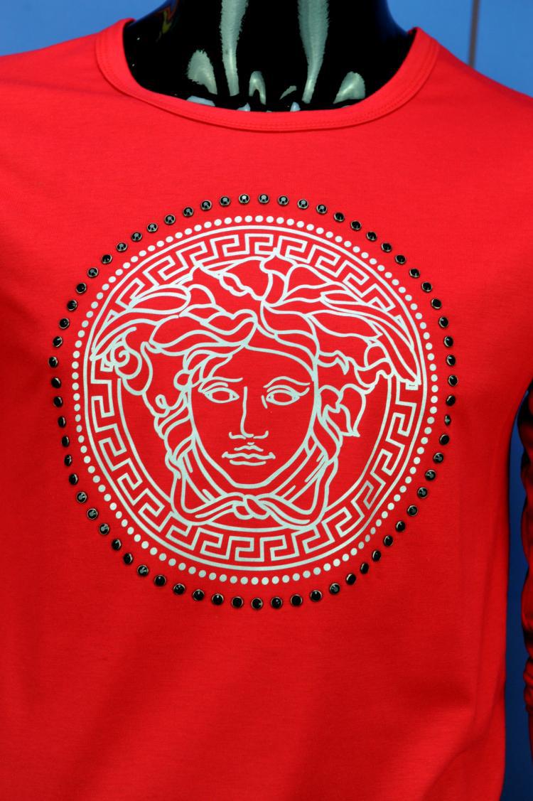 2016奢华烫钻美杜莎潮牌长袖t恤 欧美