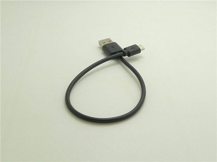 跨境外贸0.25米micro数据线 安卓手机v8线 过2a移动电源充电线