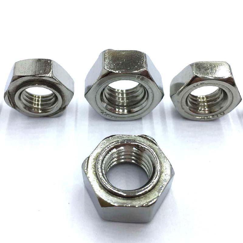 不锈钢304六角焊接螺母 六角点焊螺母 机柜螺母m3-m12