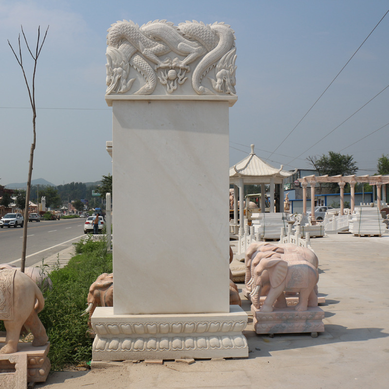 供应高档花岗岩墓碑优质花岗岩石碑定制套碑蛟龙碑公墓石碑定制