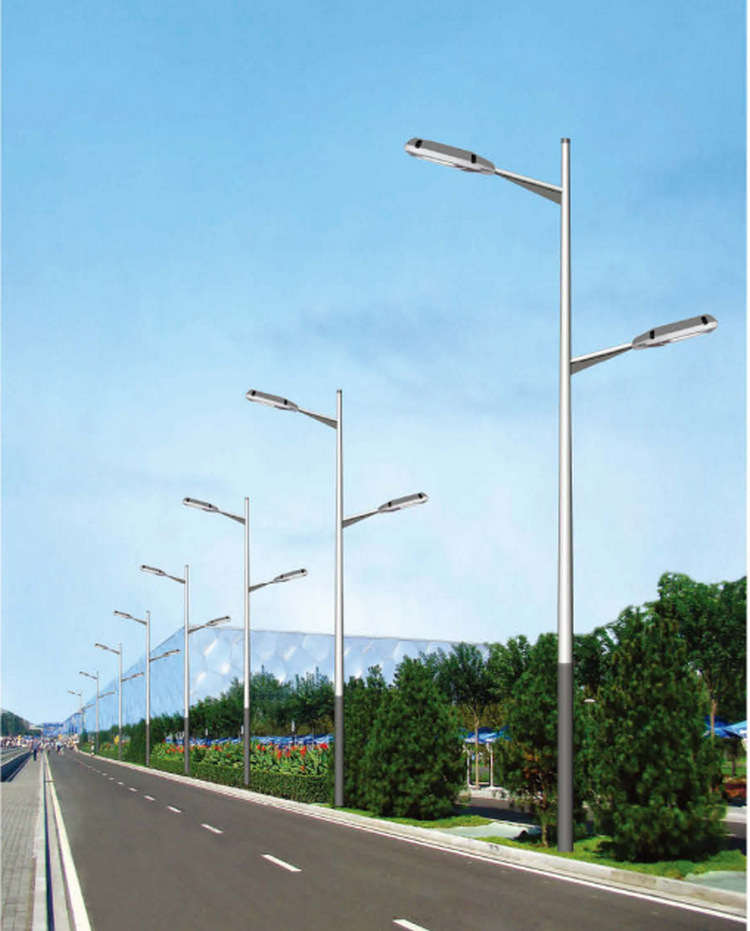 双臂挑臂路灯 led双头道路照明灯 led道路灯定制 工程led路灯