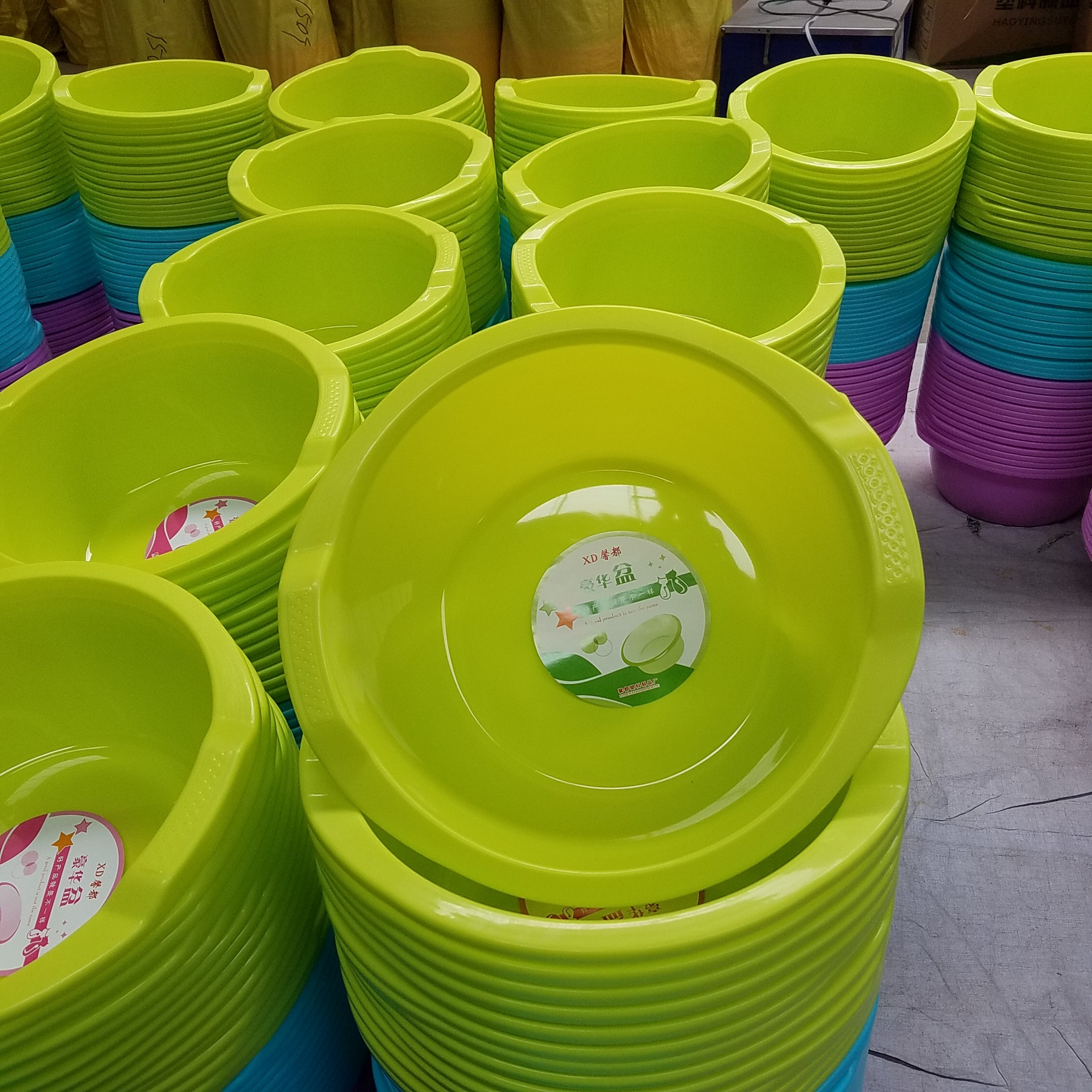 厂家直销 加厚塑料盆 多用双耳洗脸盆 可加logo 促销赠品家用盆