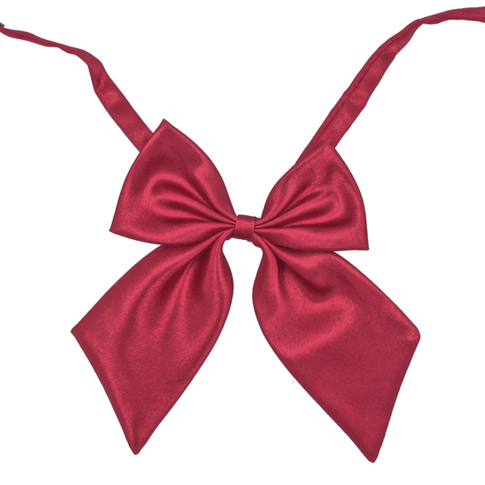 酒红色大领结
