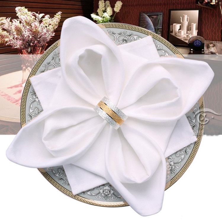 厂家直供涤纶素色席巾 台布桌布餐巾布 酒店餐厅布草批发定做