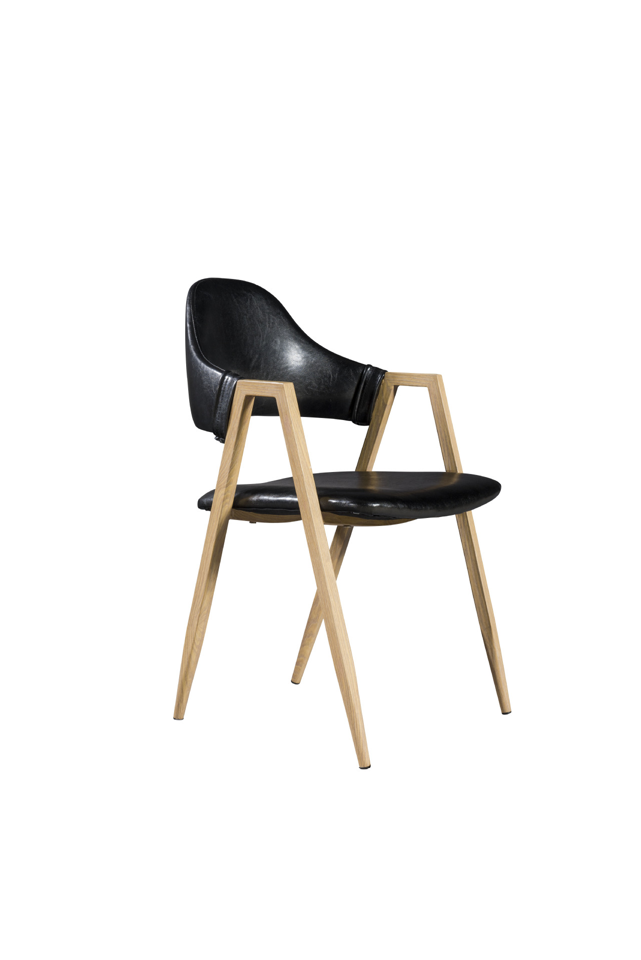 工厂直销畅销欧美款实用靠背椅 餐厅奶茶店适用 铁腿休闲椅