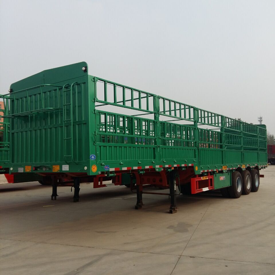 现车供应中集11米仓栅式运输半挂车