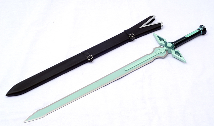 刀剑神域 桐谷和黑白双剑黑剑阐释者白剑逐暗者全金属 未开刃