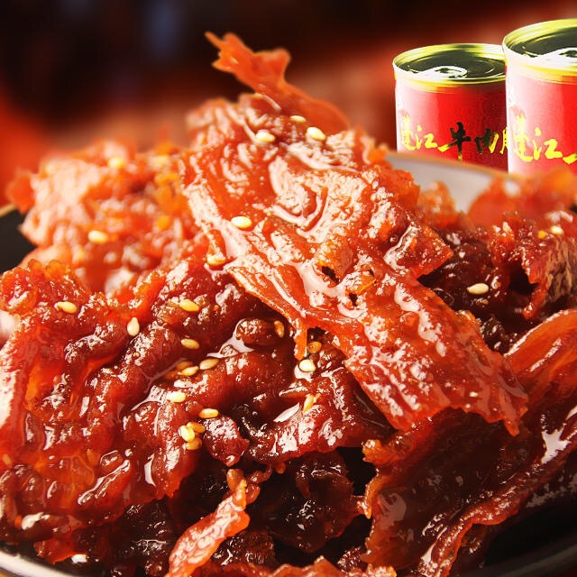 重庆特产蓬江牛肉脯麻辣味100g 厂家直销