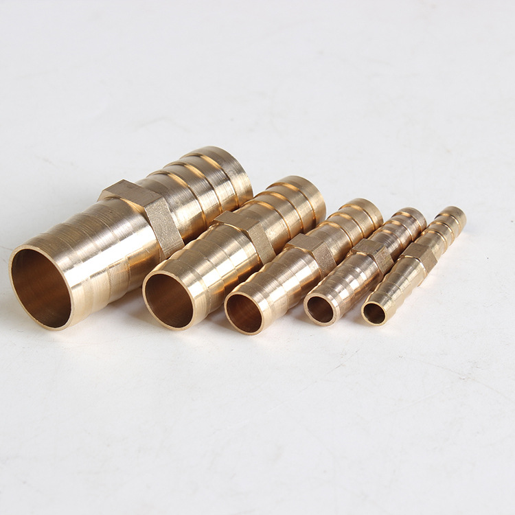 铜一字宝塔 二通两头气管接头 皮管接头 插6 8 10 12 14 16mm