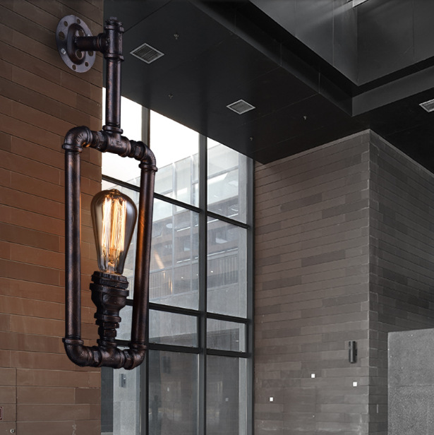 水管灯loft风格壁灯工业灯个性餐厅灯咖啡厅酒吧吧台走道走廊壁灯