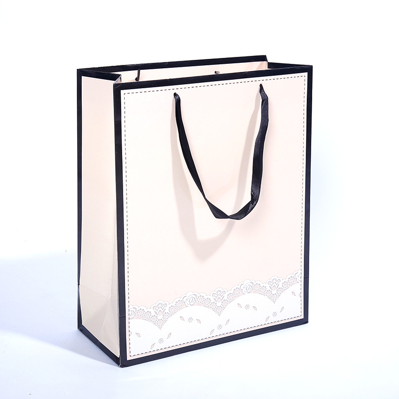 批发文艺几何拎袋 简约礼品袋手提袋包邮礼物袋 卡通礼袋定制