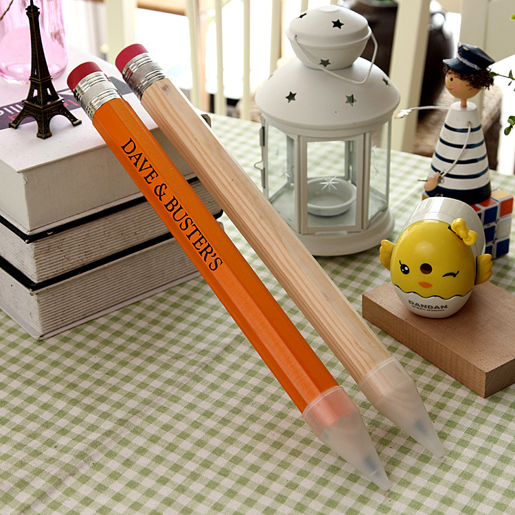玩具大铅笔 超粗铅笔 工艺铅笔 木质巨型大笔 八角 3厘米直径