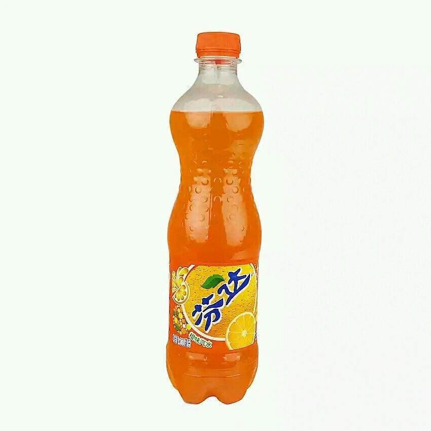 芬达碳酸饮料橙味500ml*24瓶/组