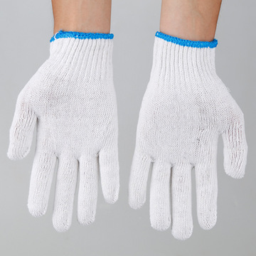 批发棉纱手套400g 线手套手套 防护手套500g细沙便宜手套