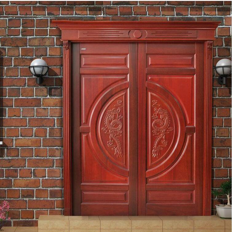 2016款厂家生产原木门 非洲红花梨 花梨 原木实木门 原木别墅大门