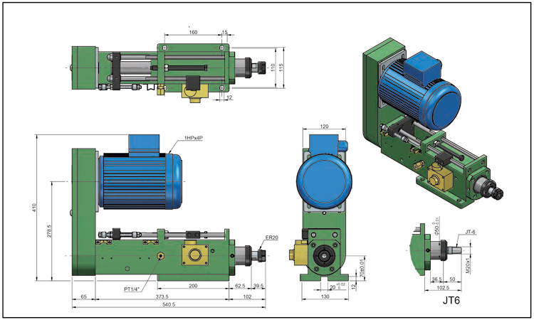 供应钻孔主轴头 油压钻孔主轴头 液压动力头