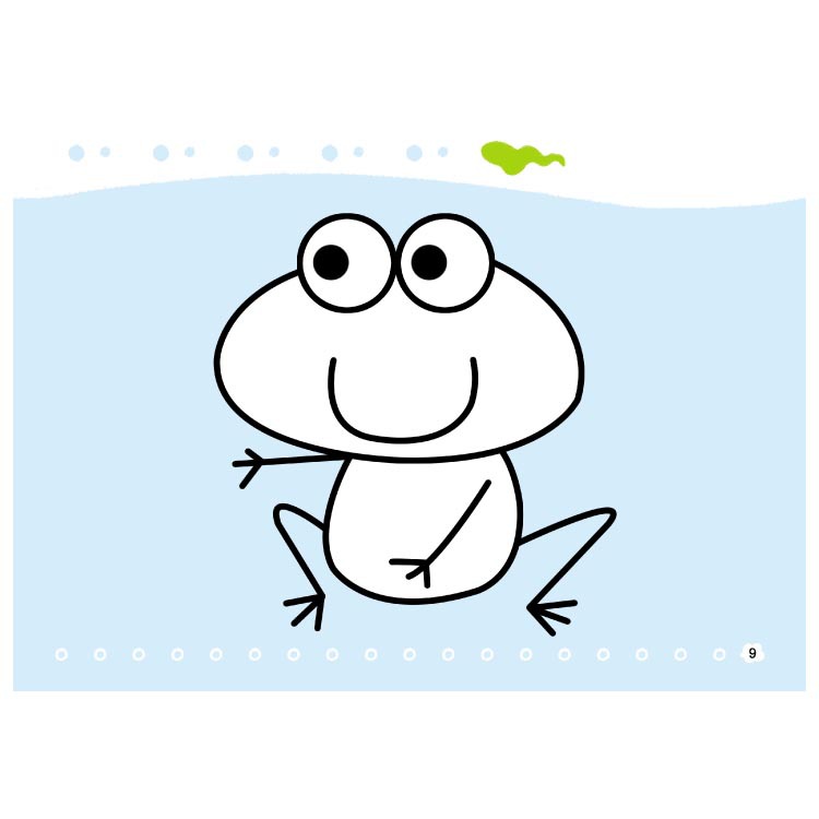 正版彩虹早教幼儿园大班上册七彩涂色画教材书5