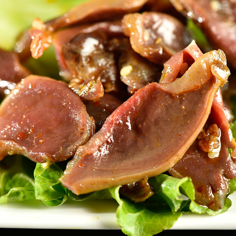 自贡特色凉菜_四川特产零食小吃美食_麻辣鸭宝_香辣鸭胗鸭肫