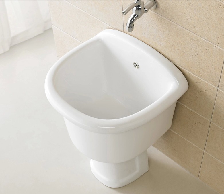 特价销售九牧拖把池 陶瓷拖布池 阳台拖把盆 墩布池批发零售