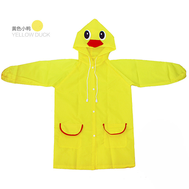 Animal-Shaped Children's Raincoat Korean Cartoon Student Poncho Baby Raincoat Rain Gear Printable Logo Printing