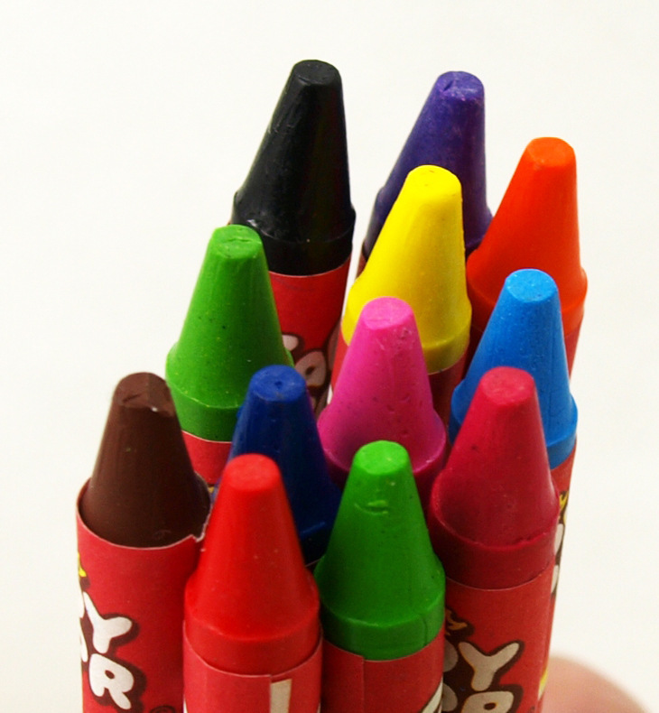 无毒美术文具绘画画工具笔12色支儿童蜡笔油画棒批发小学生幼儿园