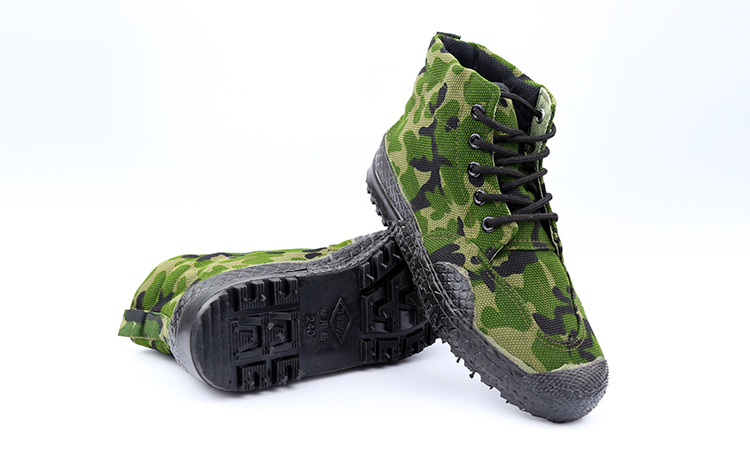 正品迷彩99高帮作训鞋夏季迷彩军鞋男解放