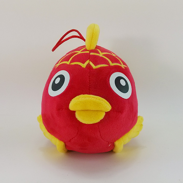 佛山毛绒玩具定制 创意新年吉祥物年年有鱼公仔 汽车挂机礼品