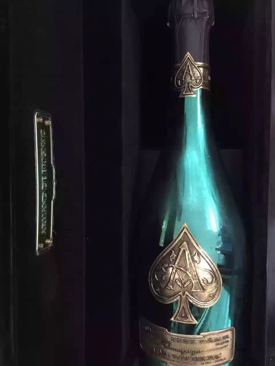 黑桃a香槟酒绿色champagnearmanddebrignacbrutgreen