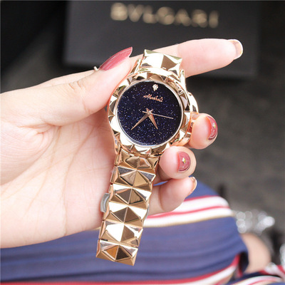 mashali玛莎莉金色黑色时尚手表 男士女士 情侣手表 热销款